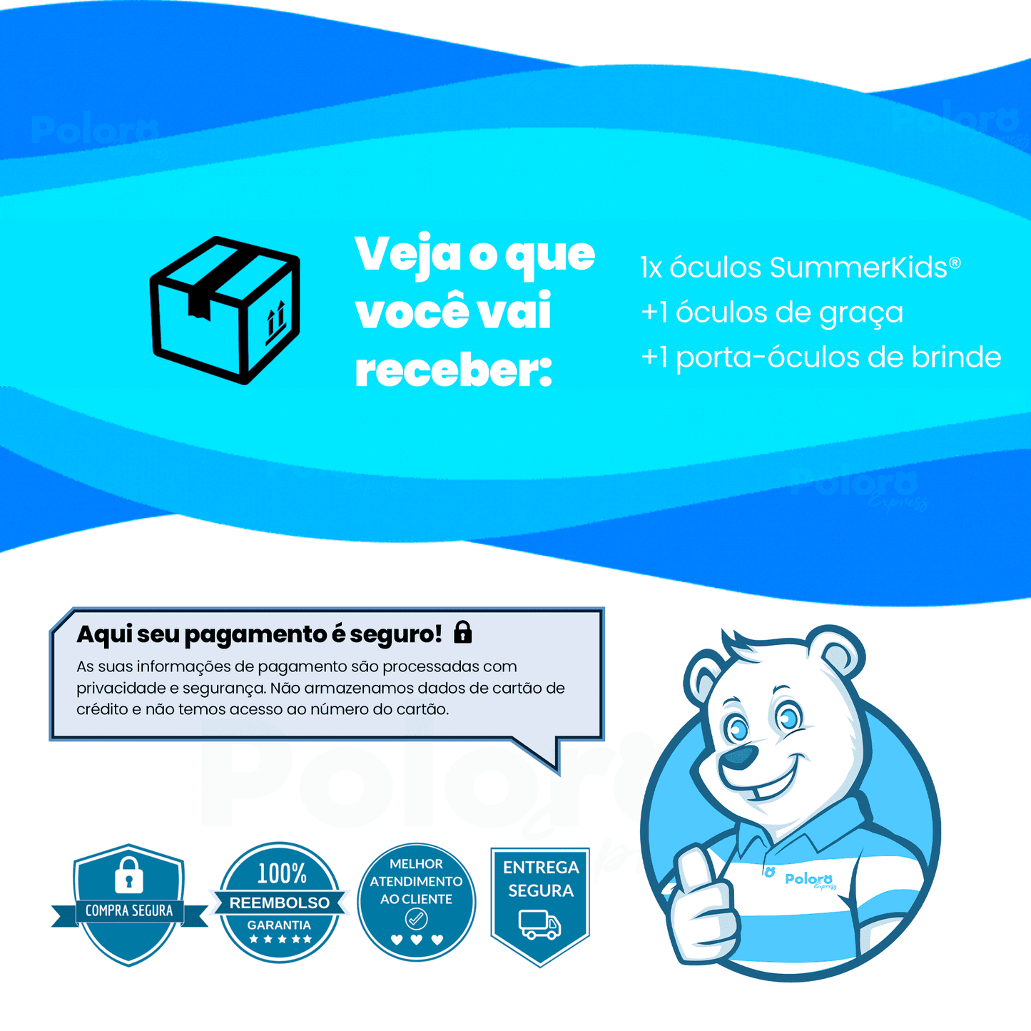 Óculos Infantil Polarizado SummerKids® - PAGUE 1 LEVE 2 + Estojos de BRINDE - poloroexpress