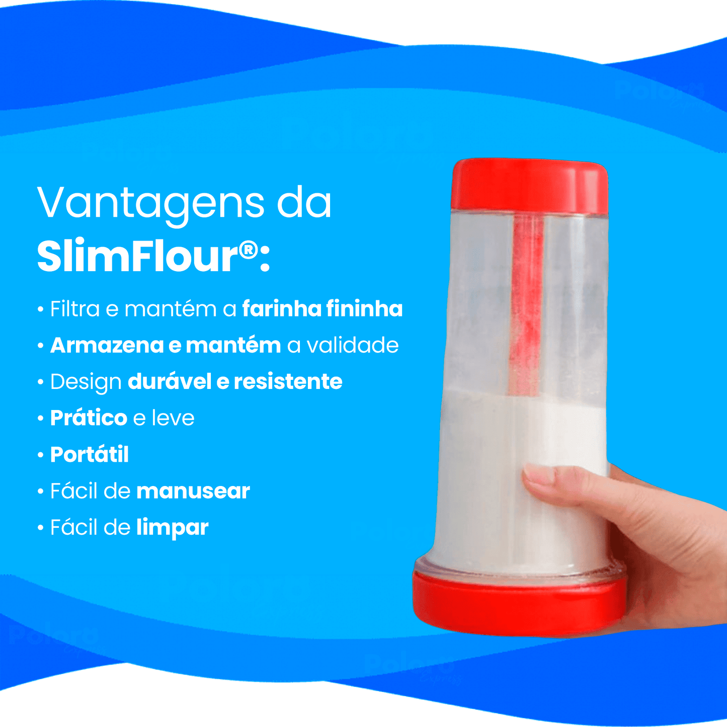 Tapioqueira Rotativa SlimFlour® - LEVE 2 E ECONOMIZE - poloroexpress