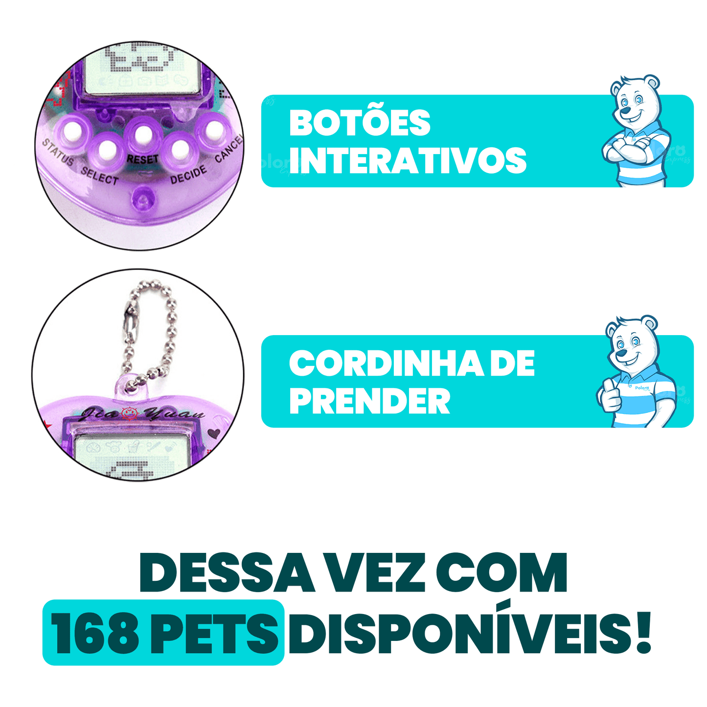 Tamagotchi - Bichinho Virtual (PAGUE 1 LEVE 2) - poloroexpress