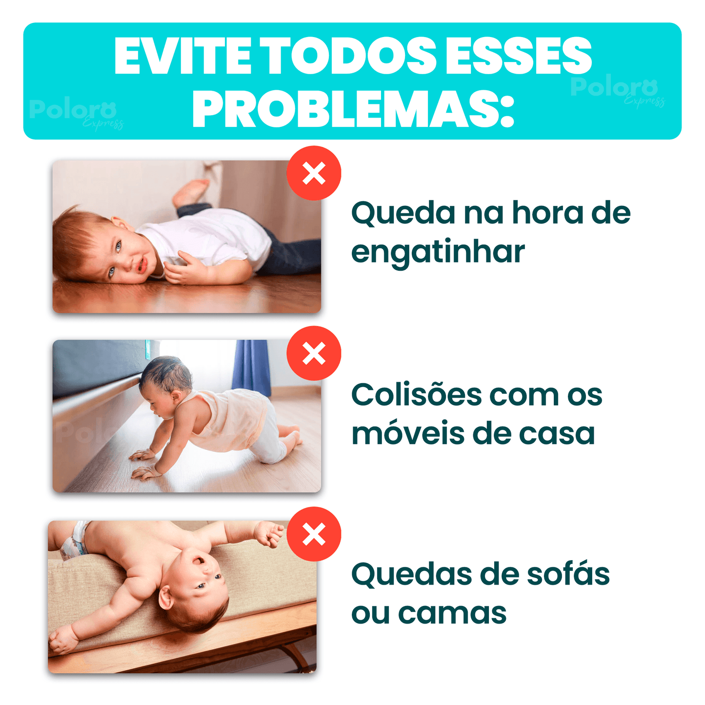 Capacete Protetor de Cabeça Infantil SafeKids® - LEVE 2 JOELHEIRAS DE BRINDE - poloroexpress