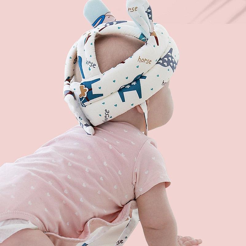 Capacete Protetor de Cabeça Infantil SafeKids® - LEVE 2 JOELHEIRAS DE BRINDE - poloroexpress