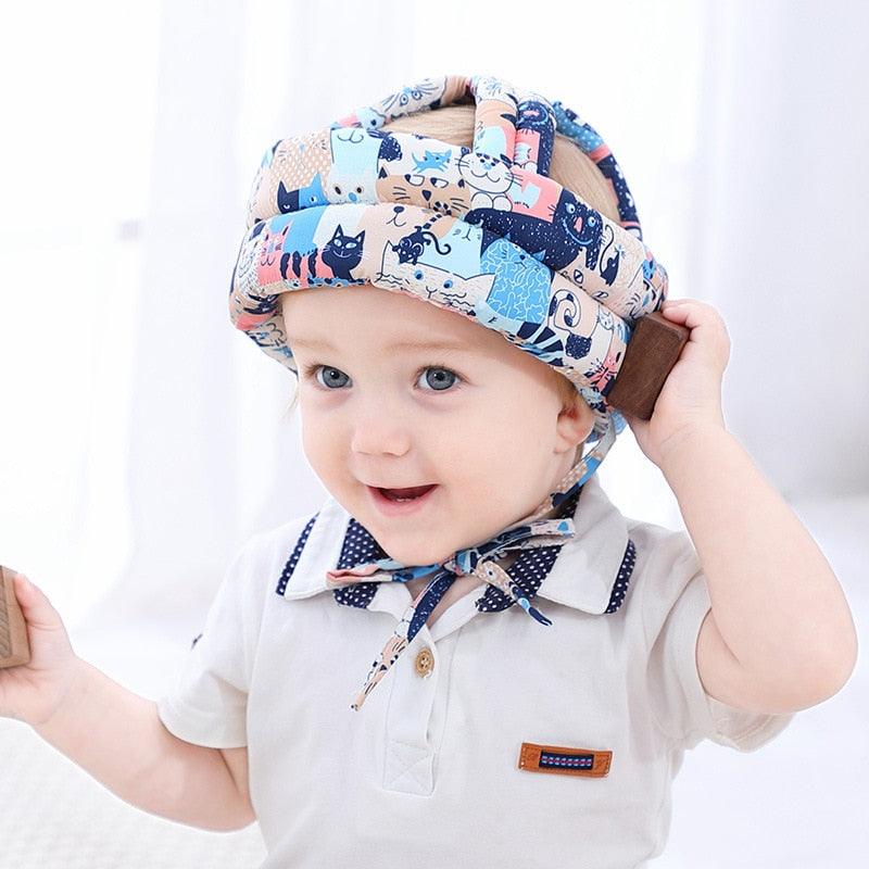 Capacete Protetor de Cabeça Infantil SafeKids® - LEVE 2 JOELHEIRAS DE BRINDE - poloroexpress