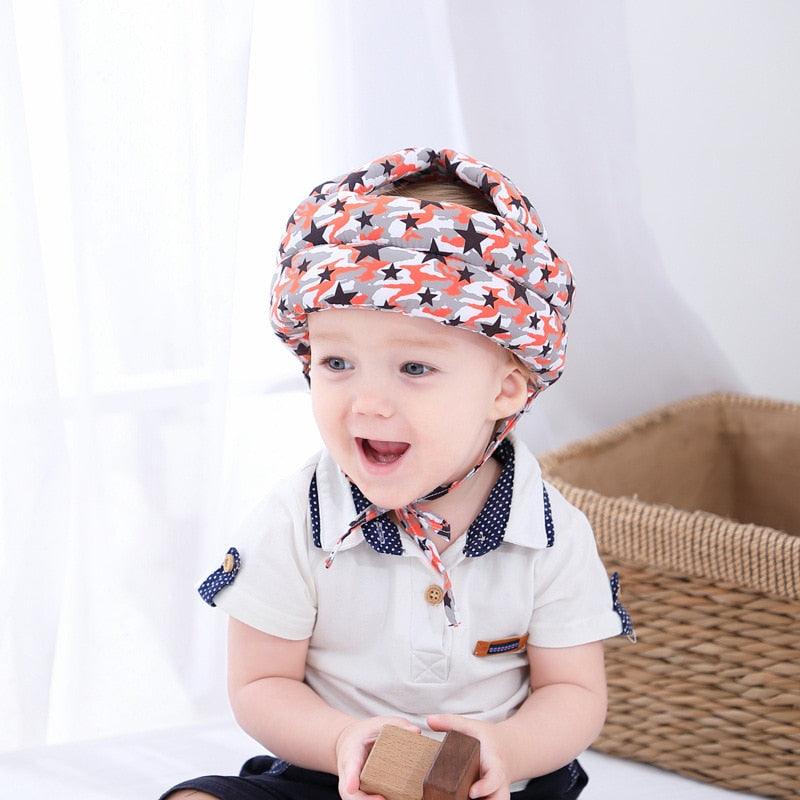 Capacete Protetor de Cabeça Infantil SafeKids® - LEVE 2 JOELHEIRAS DE BRINDE - poloroexpress
