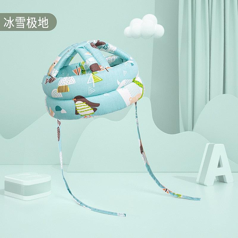 Capacete Protetor de Cabeça Infantil SafeKids® - LEVE 2 JOELHEIRAS DE BRINDE - poloroexpress