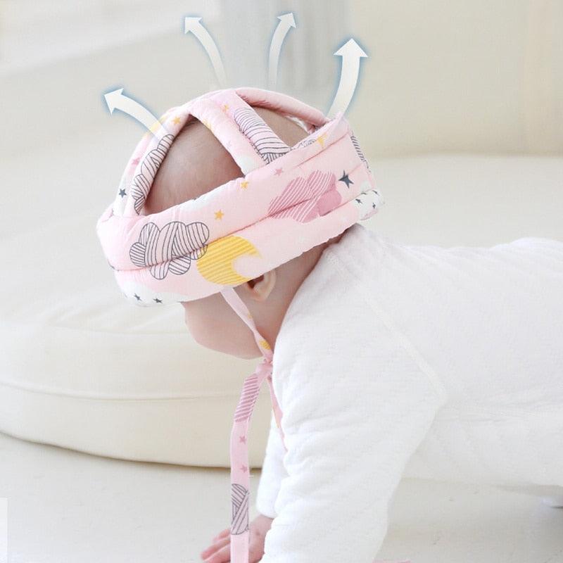 Capacete Protetor de Cabeça Infantil SafeKids® - LEVE 2 JOELHEIRAS DE BRINDE - poloroexpress