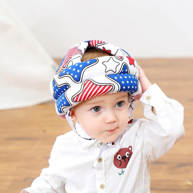 Capacete Protetor de Cabeça Infantil SafeKids® - LEVE 2 JOELHEIRAS DE BRINDE - poloroexpress
