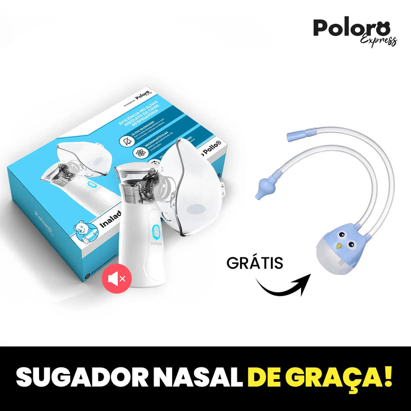 Inalador Portátil Pollo® + SUGADOR NASAL DE BRINDE! (BLACK FRIDAY)