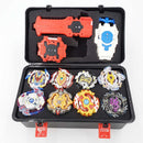 KIT COM 8 BEYBLADES + LANÇADORES