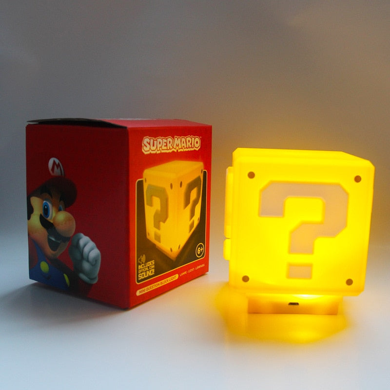 Luminária Decorativa Bloco de Interrogação do Super Mario