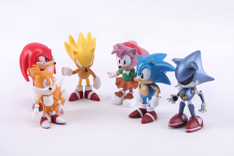 Kit de 6 Action Figures do Sonic
