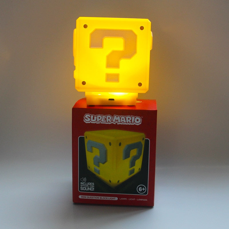Luminária Decorativa Bloco de Interrogação do Super Mario