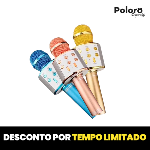Microfone Portátil Pollo® - Conexão Bluetooth