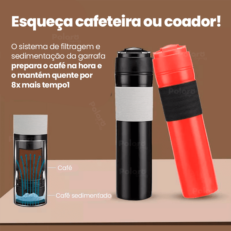 Cafeteira Portátil SmartCoffee® - Prepara o Café na Hora! - poloroexpress
