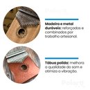 Kalimba Pollo® 17 teclas ergonômica - LEVE 6 BRINDES - poloroexpress