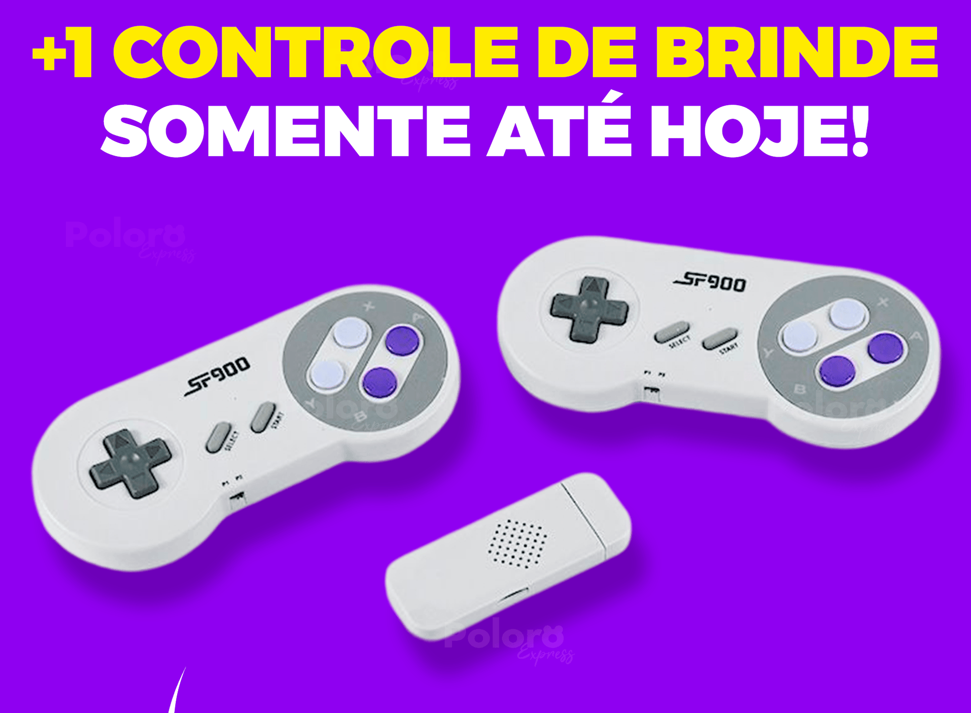 Videogame Retrô Pollo® 4000 Jogos + 2 controles de brinde (Resolução 4K Ultra HD) - poloroexpress