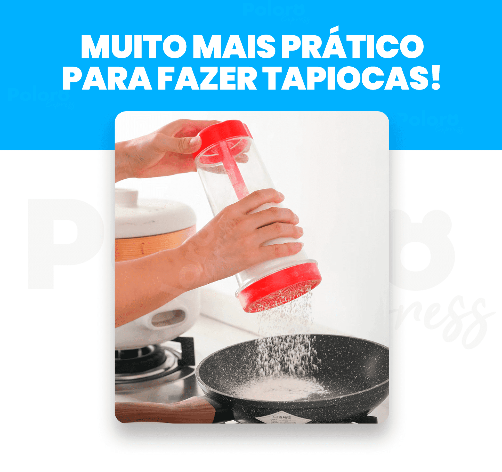 Tapioqueira Rotativa SlimFlour® - LEVE 2 E ECONOMIZE - poloroexpress