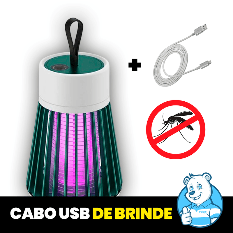 Luminária Mata-mosquito ProtectLamp® - CABO USB DE BRINDE! - poloroexpress