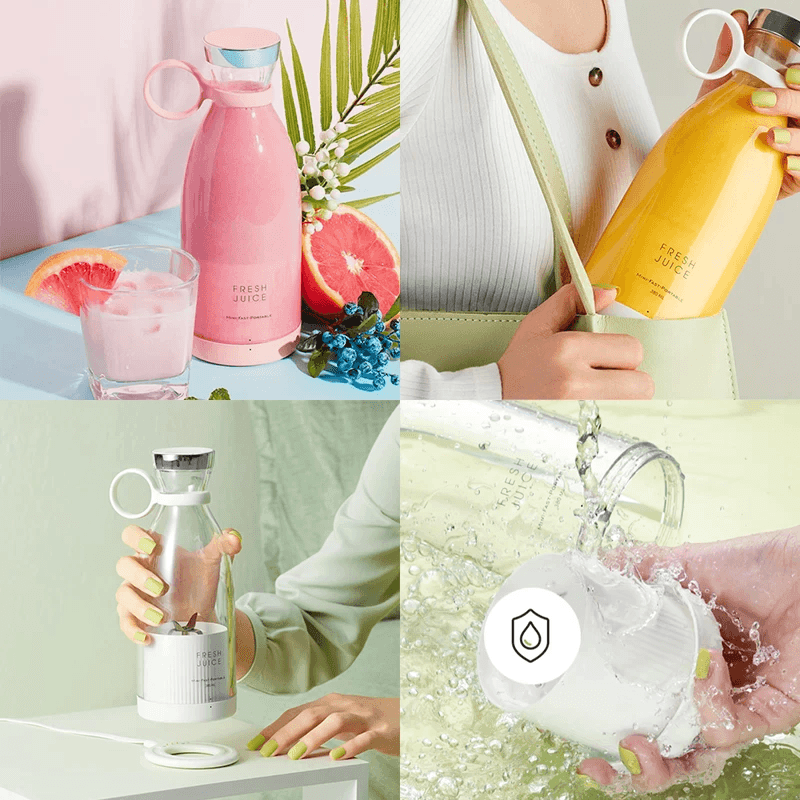 Mini Liquidificador Portátil - Carregamento USB - Lâminas duplas. - poloroexpress