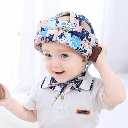 Capacete Protetor de Cabeça Infantil SafeKids® - LEVE 2 JOELHEIRAS DE BRINDE - poloroexpress
