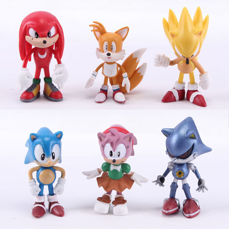Kit de 6 Action Figures do Sonic